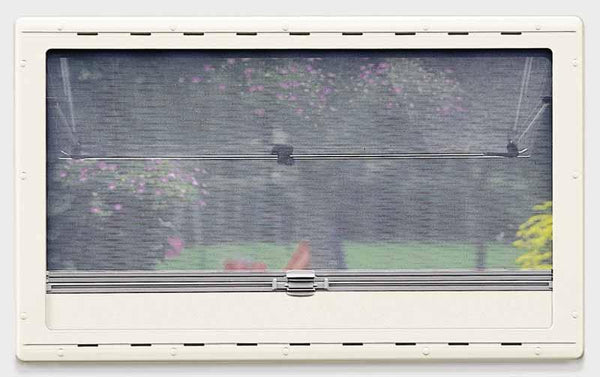 Hinged Window with roll down shade