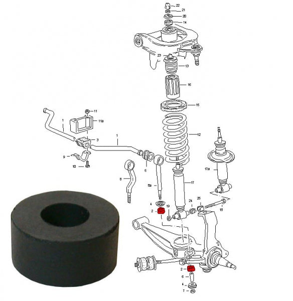 Stabilizer Link Bushing (86-91, lower)