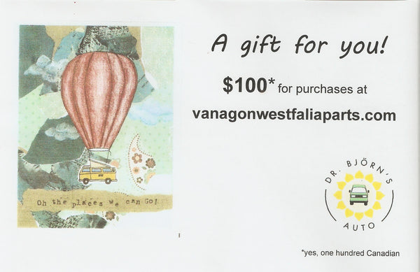 A Gift Card from Dr. Björn's Auto