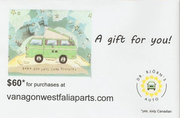A Gift Card from Dr. Björn's Auto