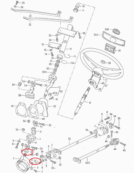 Steering Shaft Seal T3