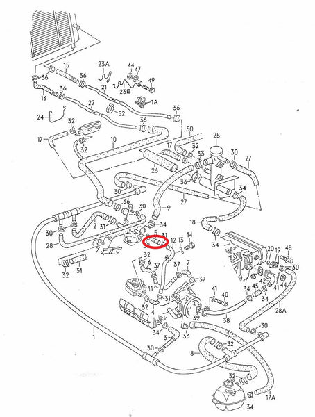 Coolant Adapter Hose WBX