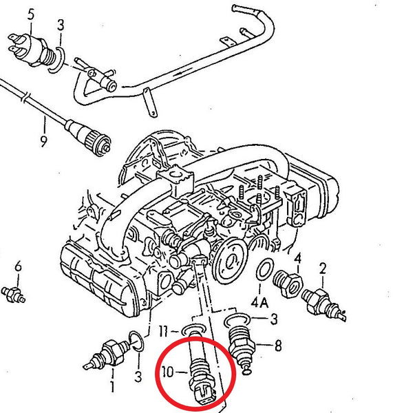 Coolant Temperature Sender (blue, 2 pin)