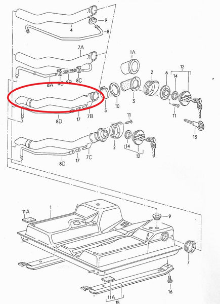 Fuel Filler Neck for T3