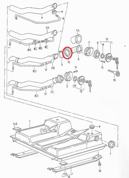 Fuel Filler Retaining Ring (Inner)