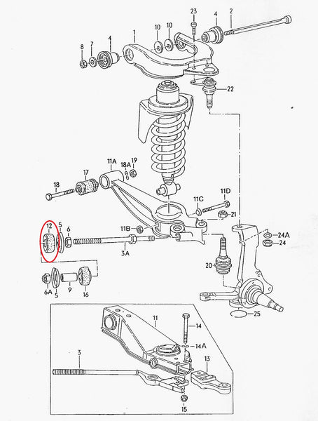 Radius Rod Bushings T3