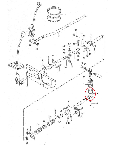 Gear Shift Linkage Lever T3