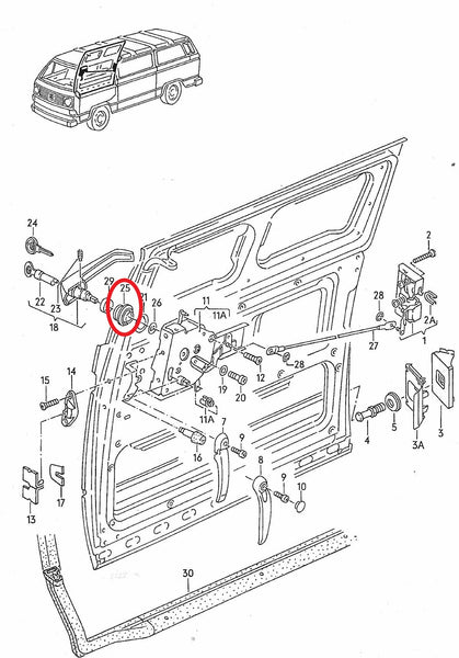Sliding Door Handle Seals T3