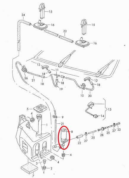 Washer Pump for Eurovan