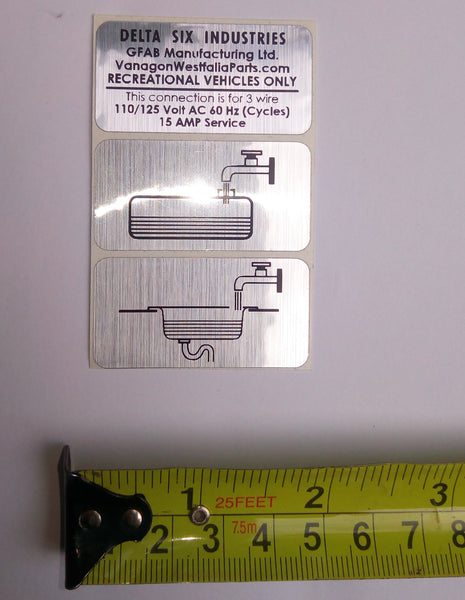 Westfalia Hookup Inlet Decal Set