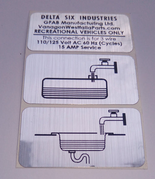 Westfalia Hookup Inlet Decal Set
