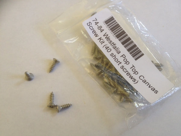 Westfalia Pop Top Canvas Screw Kit