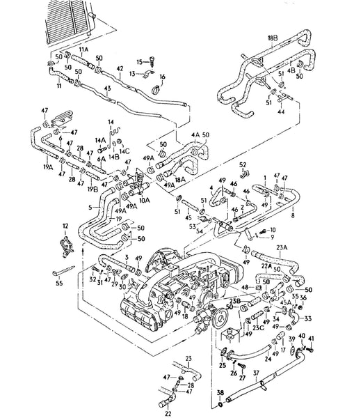 Assembly: Coolant Lines, Hoses T3 1.9L Waterboxer
